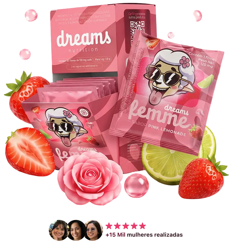 Tirinha Rosa Dreams Femme — oferta relâmpago